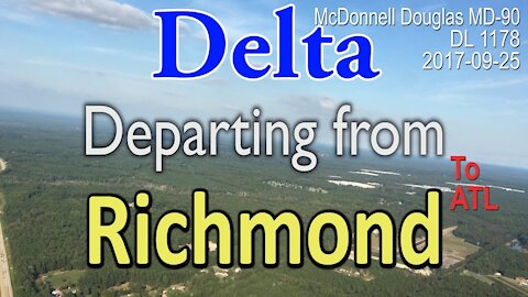 Delta flight departing from Richmond Virgina #DL1178