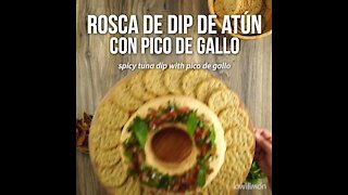 Tuna dip with pico de gallo