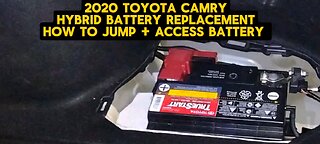 2020 TOYOTA CAMRY HYBRID BATTERY REPLACEMENT+ HOW TO JUMP BATTERY