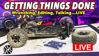 LIVE: Getting Things Done. Working On The ARRMA Big Rock, Editing, Chatting