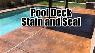 Pool Deck Stain & Seal