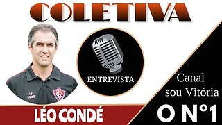 Confira a entrevista de Léo Condé antes do jogo contra o ituano #ituanoxvitoria