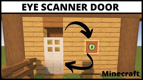 How to make Eye Scanner Door in Minecraft | Working Eye Scanner Door lock