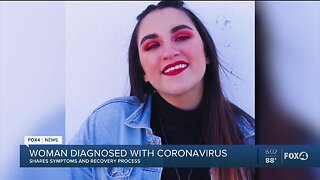 Woman with coronavirus tells everyone to stay at home