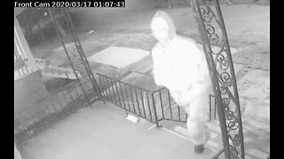 Suspect wanted for tossing brick through front window of Detroit home