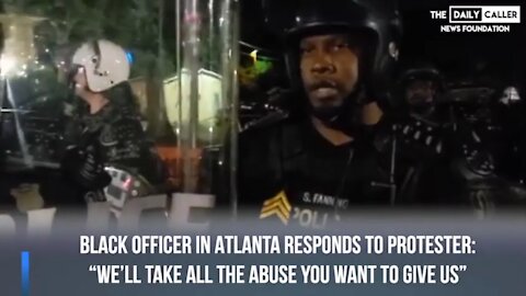 Protestors Harass Black Police Officer and He Responds with Pure Class