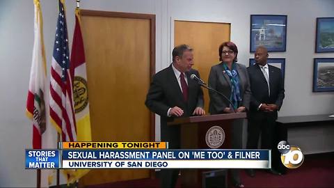 Sexual harassment panel on "Me Too" and Filner