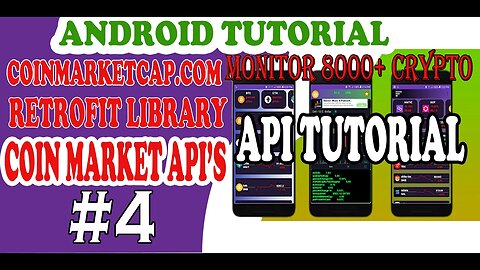 Android Retrofit tutorial All Crypto Currency Signal app using MVVM|COINMARKETCAP API #4