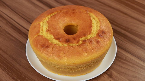 Make a Fluffy and Super Perfect Cornmeal Cake! very easy to do