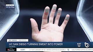 UC San Diego harnessing energy from fingertip sweat