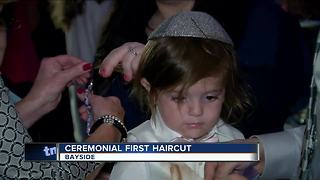 Bayside boy gets his first haircut in 'upshernish' ceremony