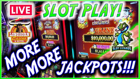 🔴 MORE MORE SLOTS! 3RD SESSION FOR MORE MONSTER JACKPOTS! LONGHORN CASINO!