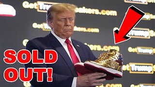 Trump SHOCKS everyone with new Gold Sneakers and it SELLS OUT FAST!