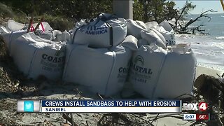 Emergency erosion prevention work begins in Sanibel