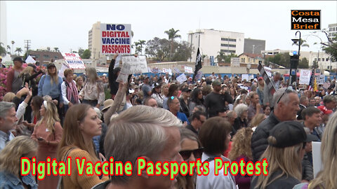 Digital Vaccine Passports Protest