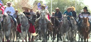 Horse parade in Las Vegas to support Joe Biden