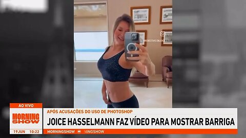 Joice Hasselmann faz vídeo para mostrar que foto da barriga não é montagem