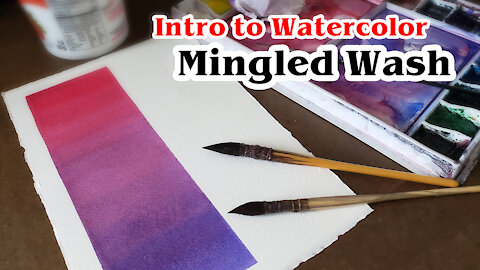 ◈Intro to Watercolor◈ Mingled Wash