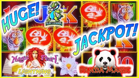 D'S PSYCHIC POWERS!!! MEGA JACKPOT! Lightning Link Magic Pearl VS Dragon Link Panda Magic Slot