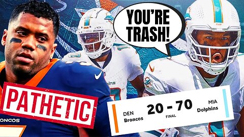 Denver Broncos DESTROYED After HISTORIC Loss To Miami Dolphins | Give Up 70 POINTS, Hit Rock Bottom