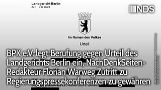 BPK e.V. legt Berufung gegen Urteil des Landgerichts Berlin ein, Warweg Zutritt zu BPKs zu gewähren