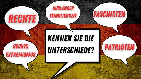 Die Wenigsten kennen die Unterschiede zwischen Patrioten, Faschisten, Rechte ...!