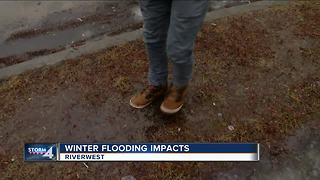 Overnight rain left several streets flooded in Riverwest