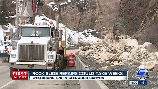 Cleanup continues after Tuesday's rockslide on I-70