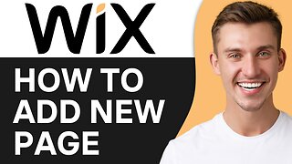 HOW TO ADD NEW PAGE TO WIX WEBSITE