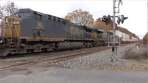 CSX I137 Intermodal Train from Sterling, Ohio October 28, 2023