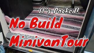 Solo Senior And 3 Dogs | No Build Minivan Tour #minivancamper