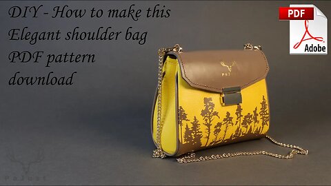 How to make an elegant shoulder bag [PDF pattern download]