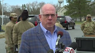 Gov. Hogan tours new vaccination site