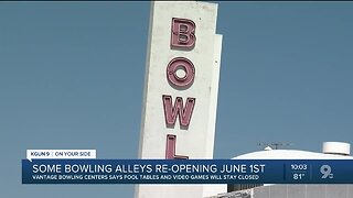 Some bowling alleys will reopen June 1