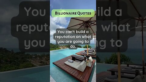 Billionaire Quotes Reputation