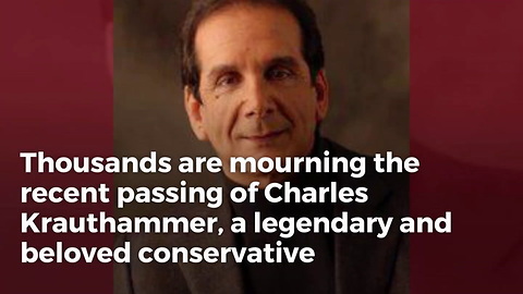 The Incredible Letter Charles Krauthammer Sent A Recently Paralyzed Man Shows What Kind Of Person He Was