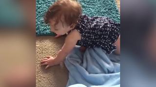 An Adorable Crawling Baby