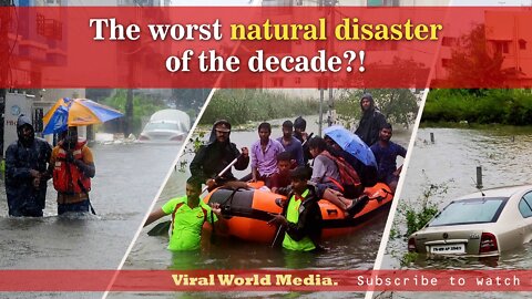 Worst natural disaster. Capital city Chennai is drowning under water. #chennaiflood #climatechange