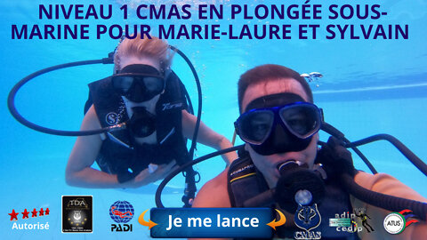 😻 Niveau 1 CMAS en plongée sous-marine Pour Marie-Laure et Sylvain à Pattaya