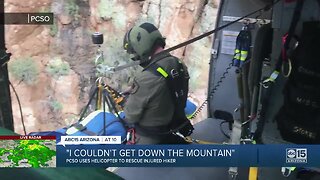 Woman rescued off mountain near Superior