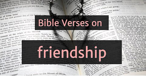 Bible verses on friendship