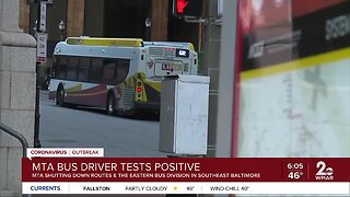 MDOT/MTA bus driver tests positive for the coronavirus