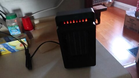 kIoudi Space Heater, Portable Electric Heater, 1500W Small Desk Heater with Auto-off 12H Timer