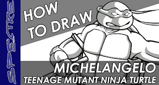 How to Draw Teenage Mutant Ninja Turtle - Michelangleo
