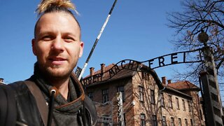 German visiting Auschwitz Concentration Camp in Poland