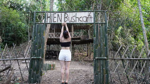 Make Gate Hien's Bushcraft, Outdoor Spring Bath - Survival Alone in the Rainforest Ep.29