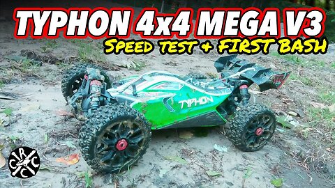 ARRMA Typhon 4x4 MEGA V3 Speed Test and First Bash