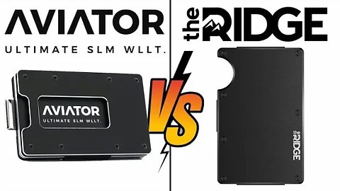 Ridge Wallet VERSUS Aviator! Which is better?!