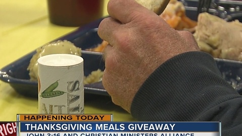 John 3:16 and other local agencies to give out free Thanksgiving meals