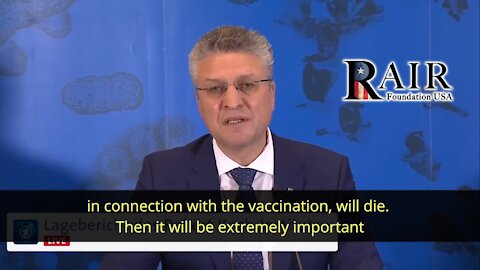 WARNING: Head of Gov't Health Agency Admits in Advance: People will Die From the Vaccination (Video)